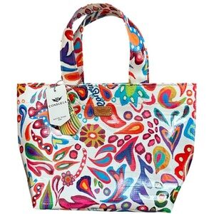 NWT Consuela White Swirly Legacy Grab N Go Mini Tote Bag